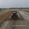 Folding paddy field leveling mixer